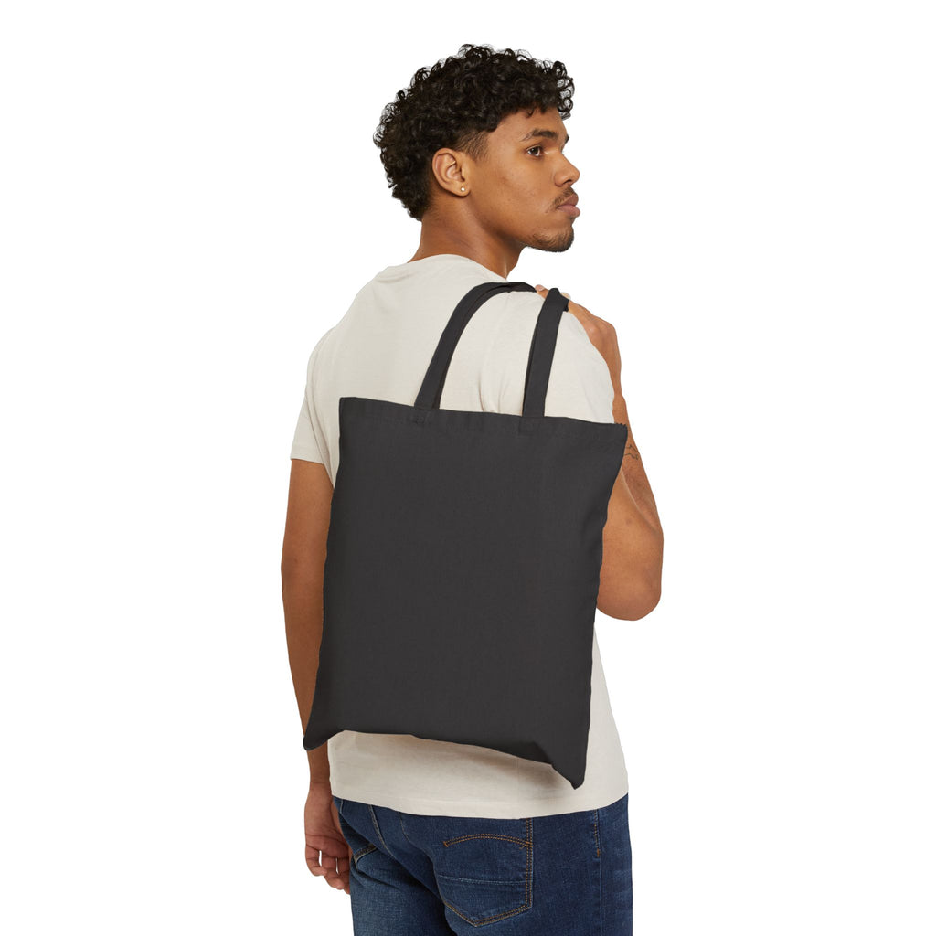Tote Bag — "I Identify As A Problem" Funny Graphic Cotton Canvas Tote